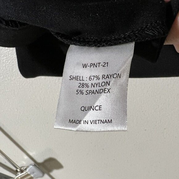 Quince Black Ponte Pants - Boot Cut - S Petite - 30" Inseam - NWT - Picture 6 of 6